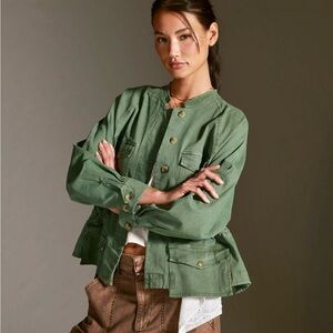 Anthropologie green khaki jacket for spring, summer, fall